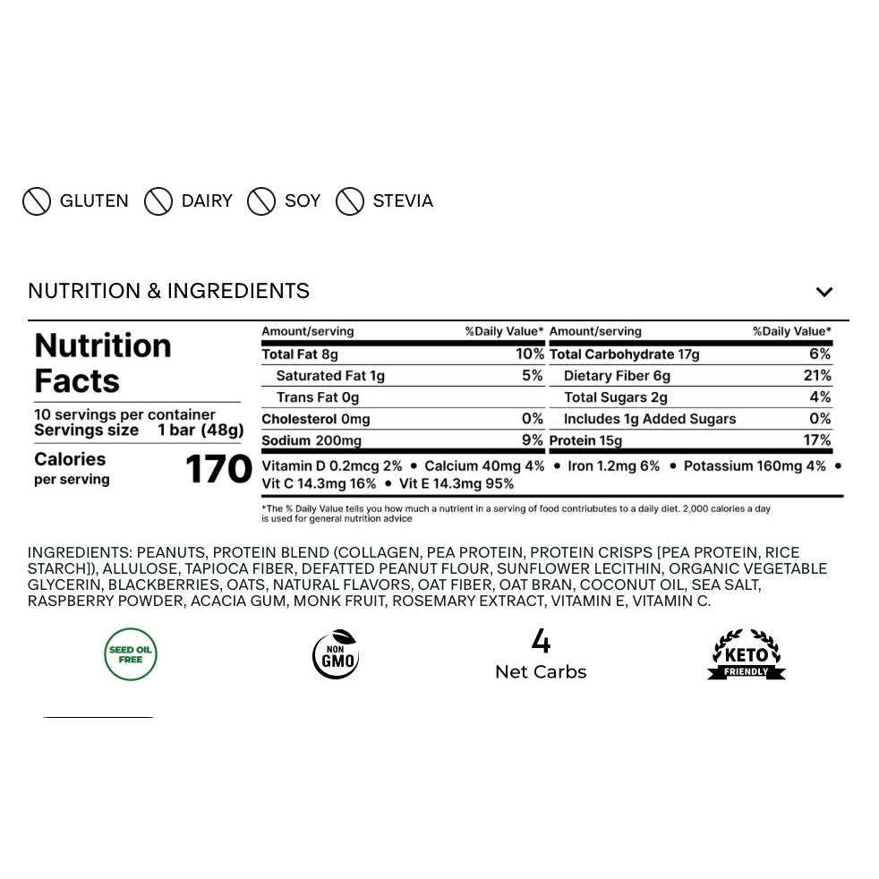 Stars + Honey Collagen Protein Bar-N101 Nutrition