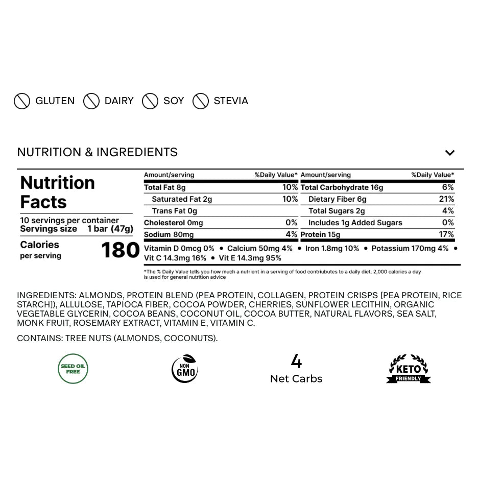 Stars + Honey Collagen Protein Bar-N101 Nutrition