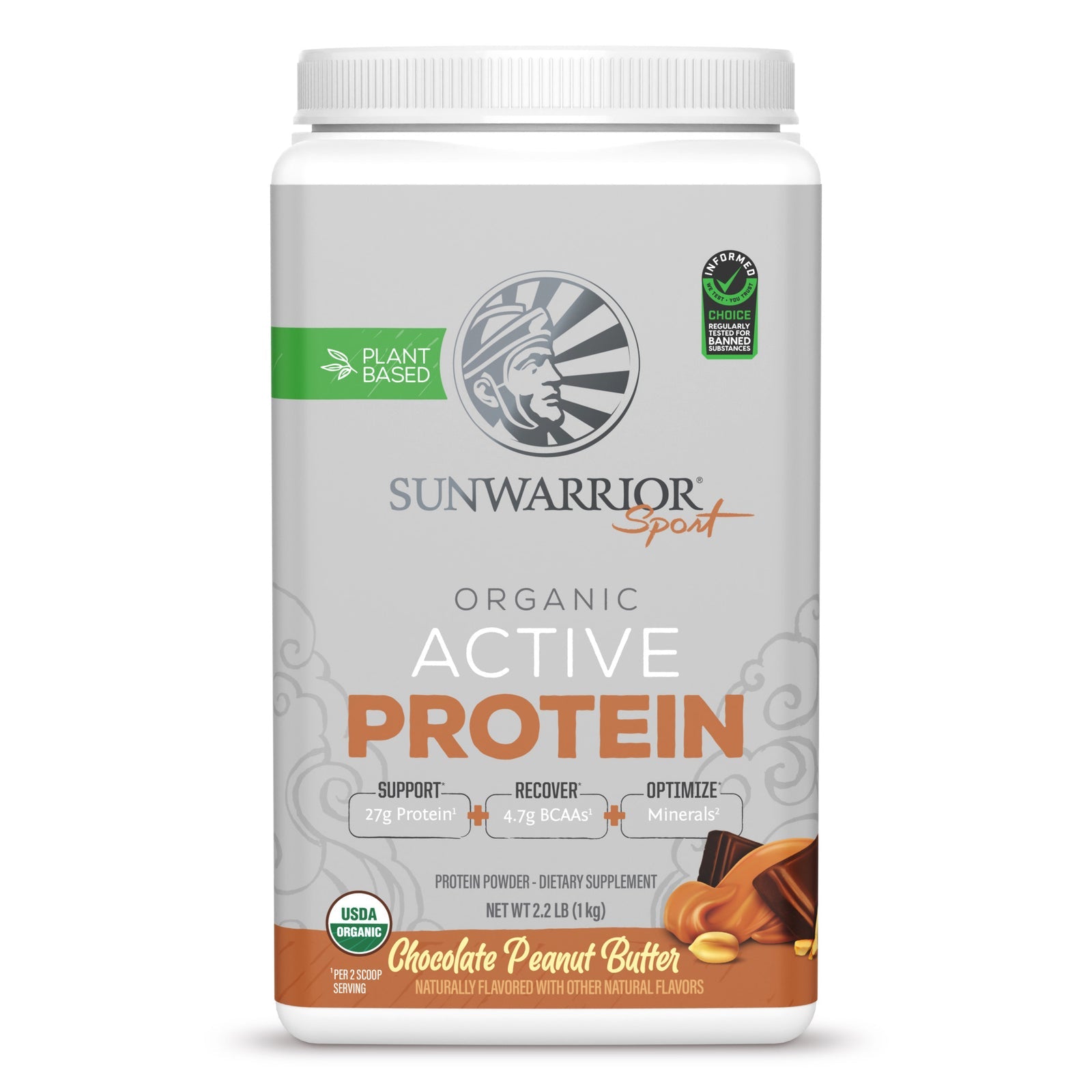 Sunwarrior Sport Active Protein-20 servings-Chocolate Peanut Butter-N101 Nutrition