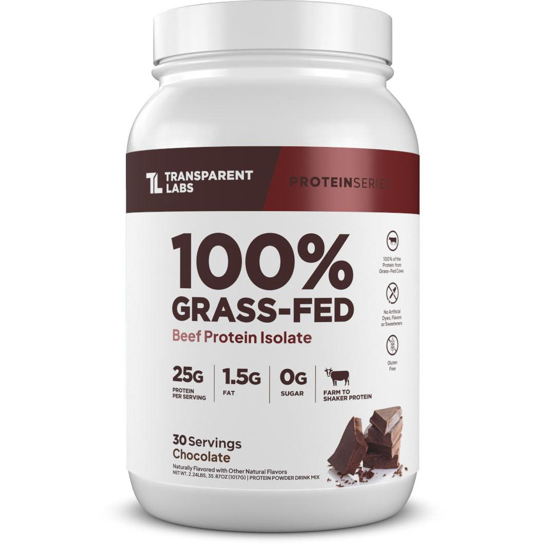 Transparent Labs 100% Grass-Fed Beef Protein Isolate-30 servings-Chocolate-N101 Nutrition