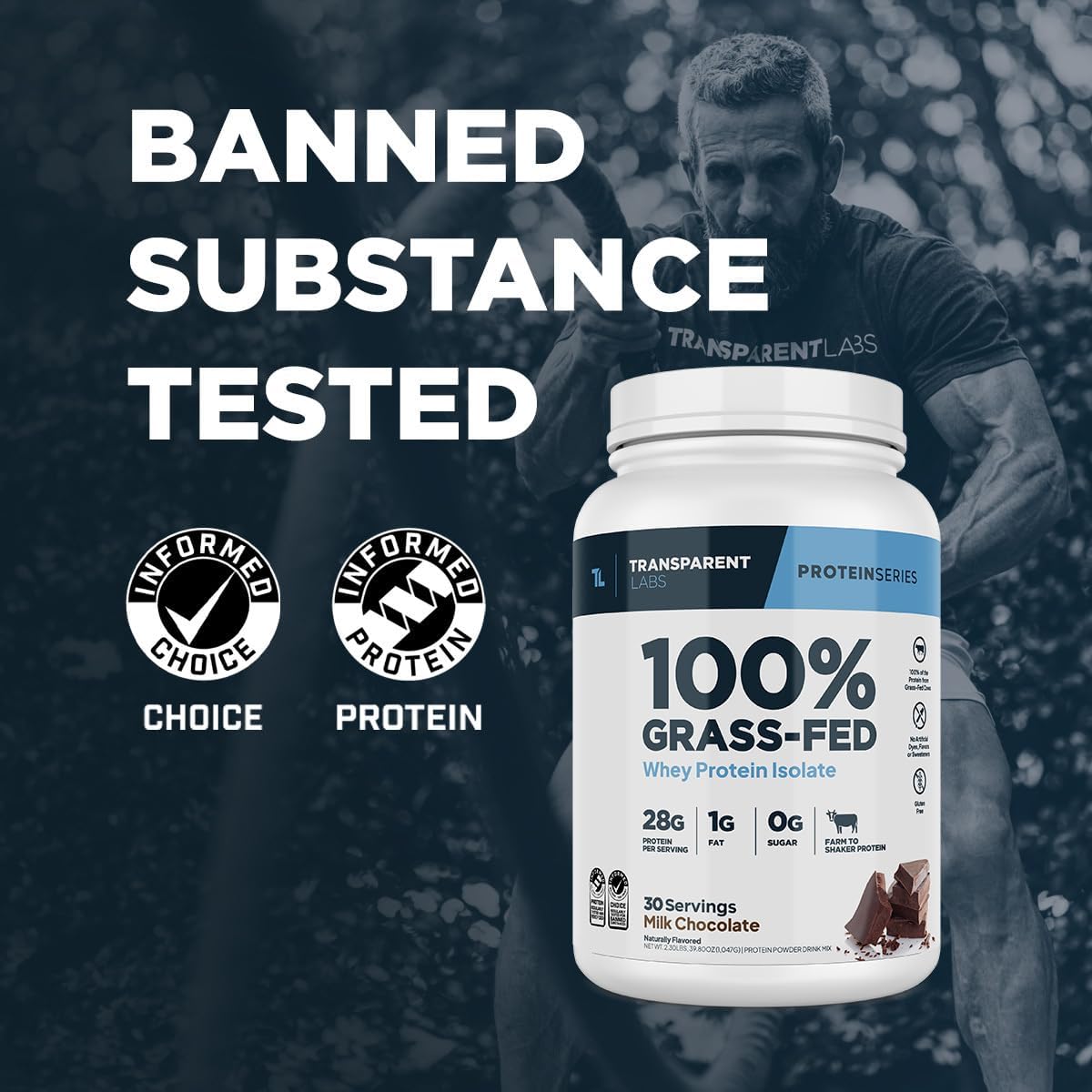 Transparent Labs 100% Grass-Fed Whey Protein Isolate (55 servings)-N101 Nutrition