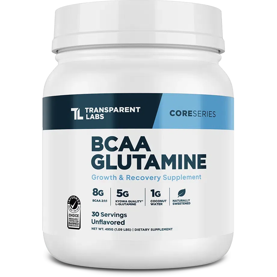 Transparent Labs BCAA Glutamine-30 servings-Unflavored-N101 Nutrition