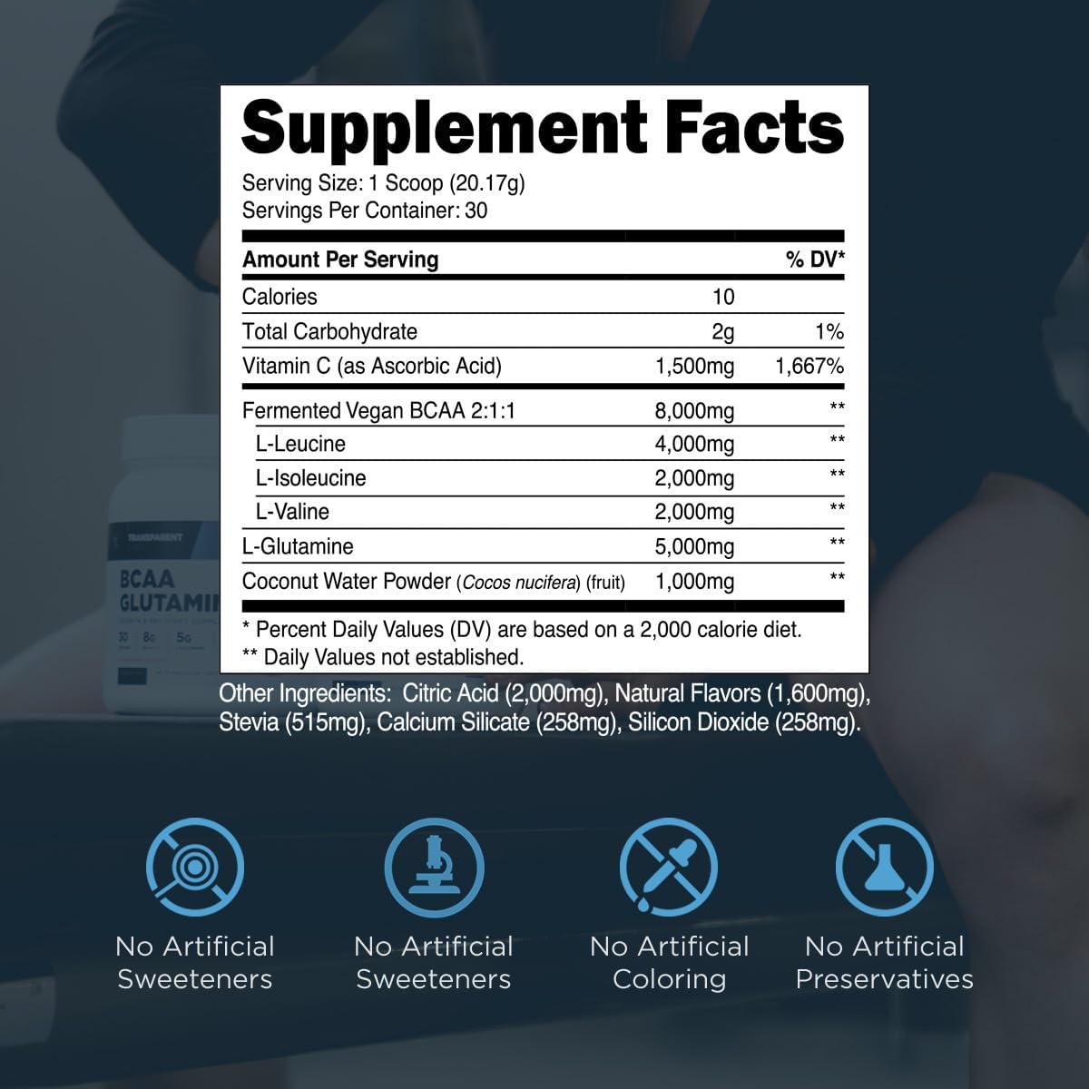 Transparent Labs BCAA Glutamine-N101 Nutrition