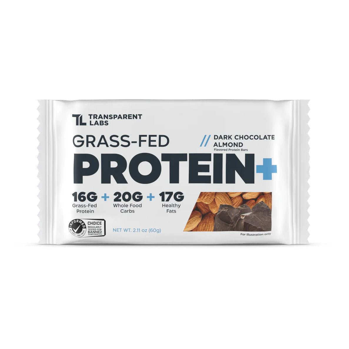 Transparent Labs Grass-Fed Protein+ Bar-N101 Nutrition