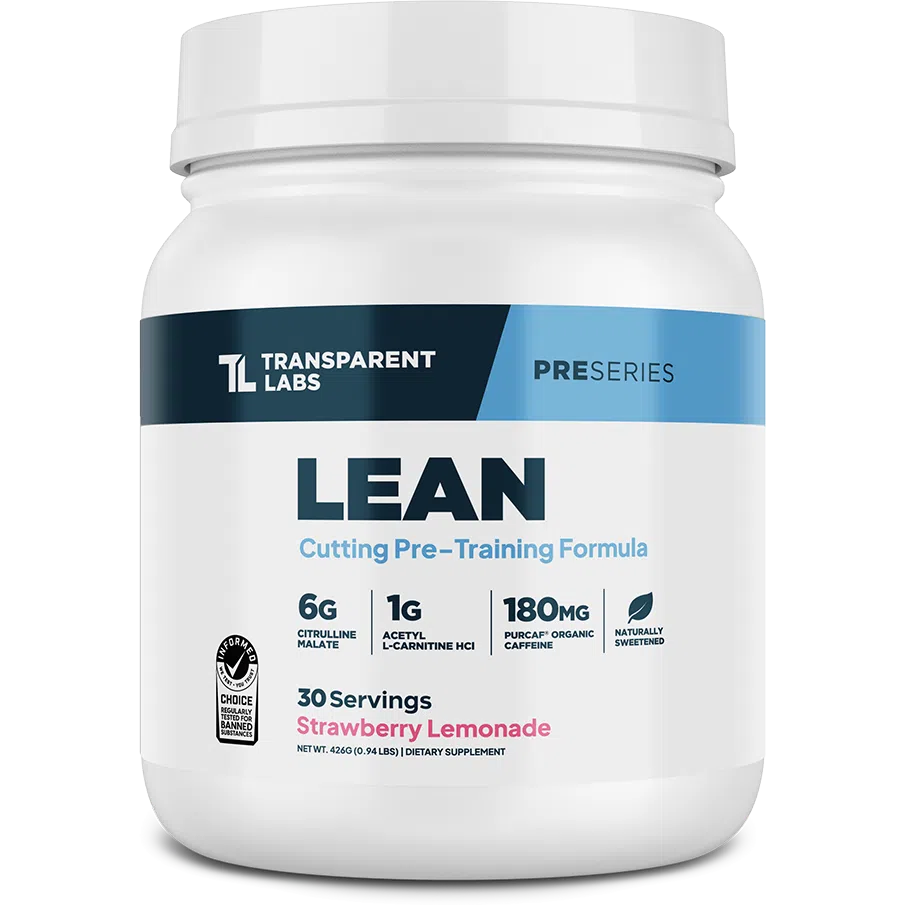 Transparent Labs LEAN-30 servings-Strawberry Lemonade-N101 Nutrition