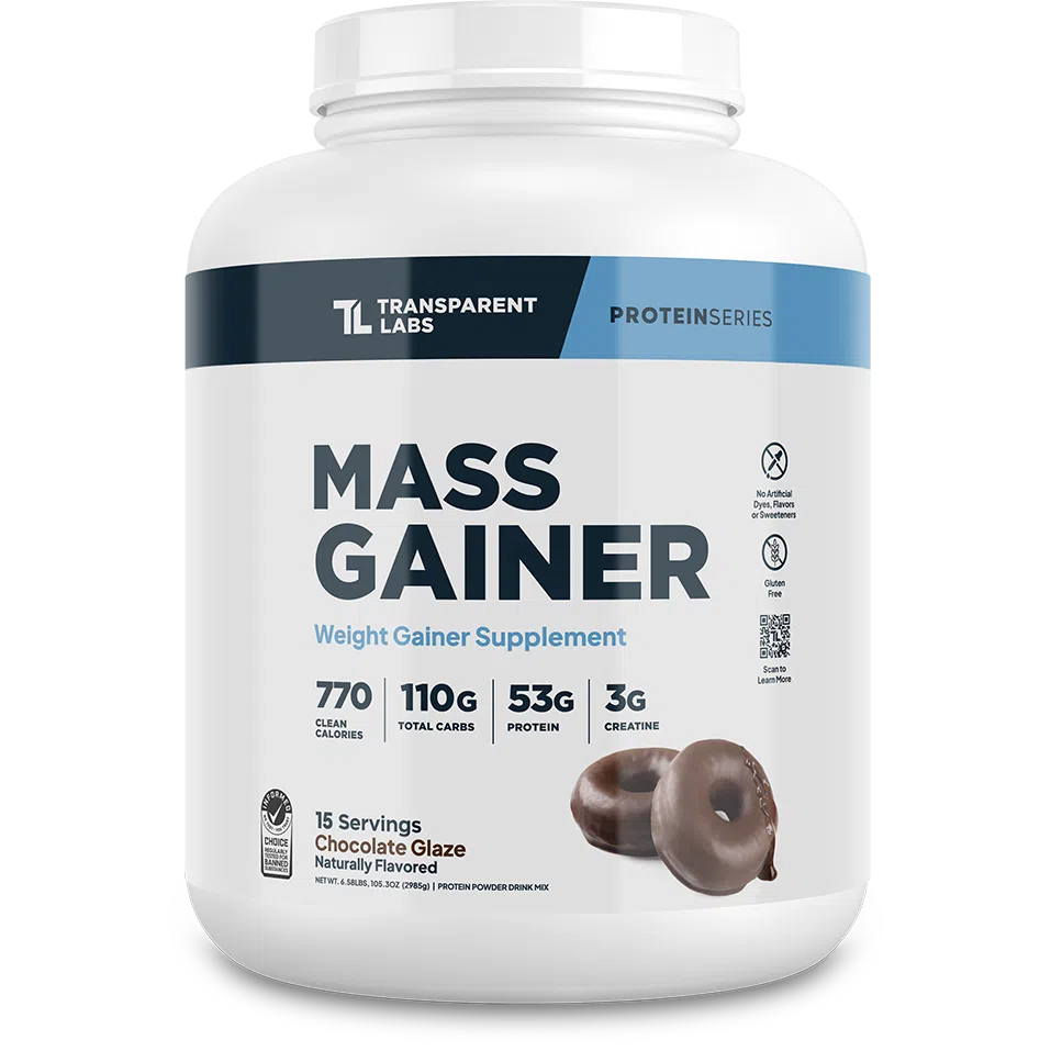 Transparent Labs Mass Gainer-15 servings-Chocolate Glaze Donut-N101 Nutrition