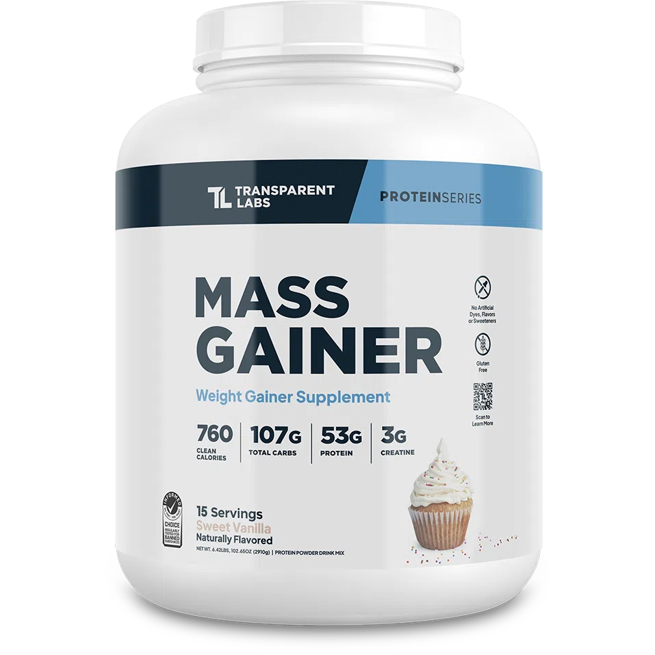 Transparent Labs Mass Gainer-15 servings-Sweet Vanilla-N101 Nutrition
