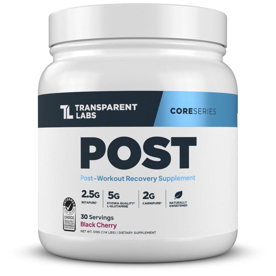 Transparent Labs POST-30 servings-Black Cherry-N101 Nutrition
