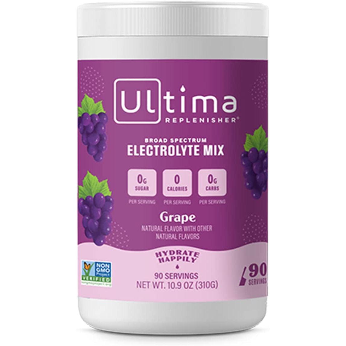 Ultima Replenisher Electrolyte Drink Mix-90 servings-Grape-N101 Nutrition