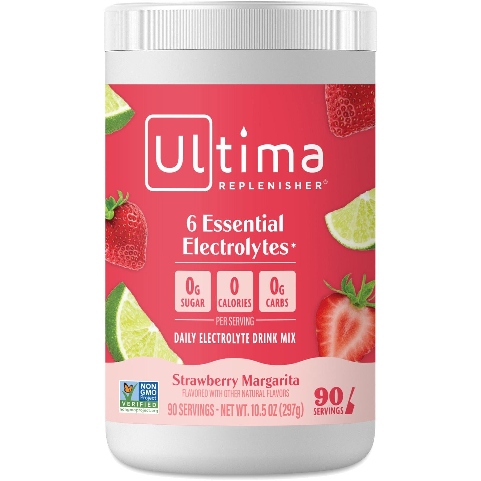 Ultima Replenisher Electrolyte Drink Mix-90 servings-Strawberry Margarita-N101 Nutrition
