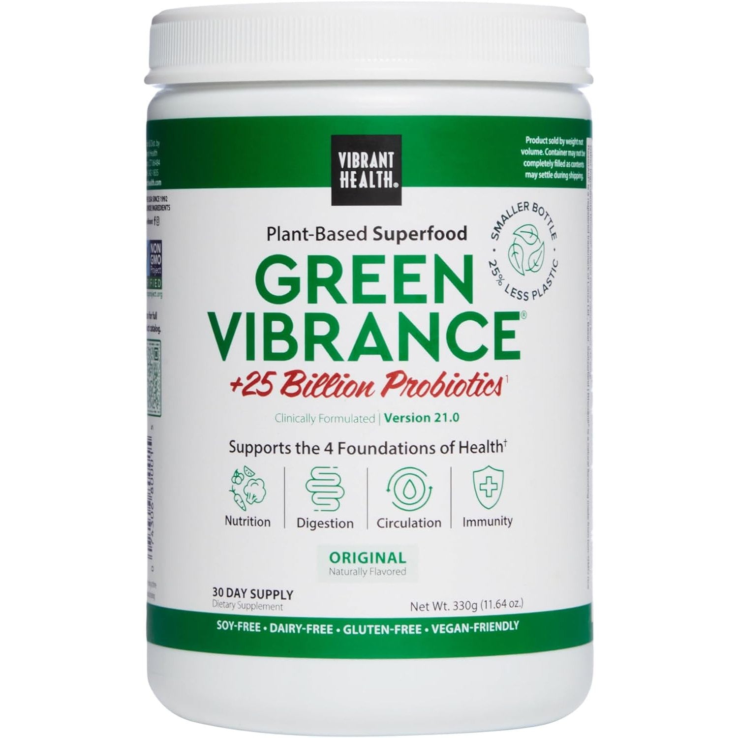 Vibrant Health Green Vibrance-N101 Nutrition