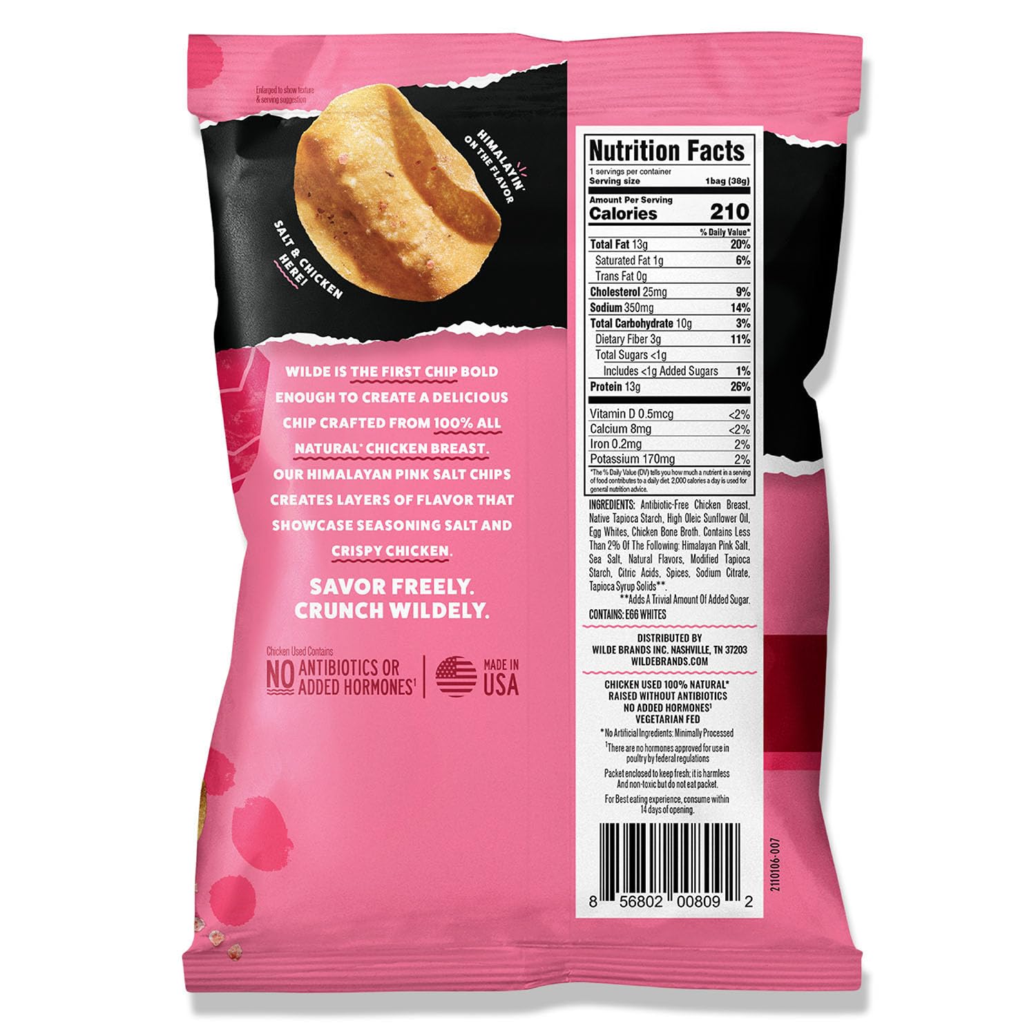 Wilde Protein Chips-N101 Nutrition