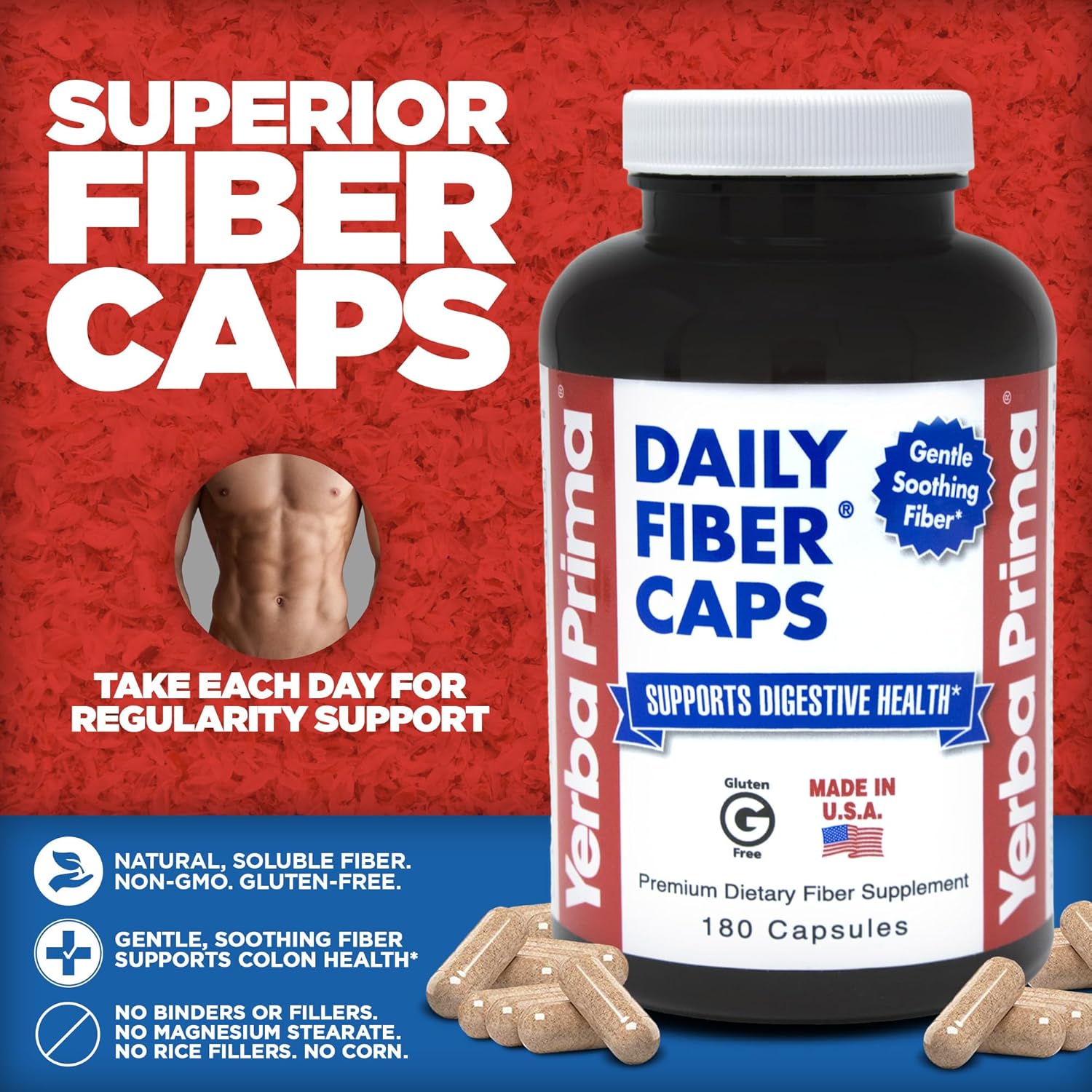 Yerba Prima Daily Fiber Caps-N101 Nutrition