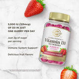 Solgar Ultra Potency Vitamin D3 Gummies 5000 IU (125 mcg)-N101 Nutrition