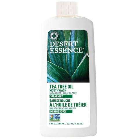 Desert Essence Spearmint Mouthwash with Organic Tea Tree Oil