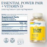 Solaray Cal-Mag Citrate 2:1 Ratio with Vitamin D