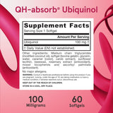 Jarrow Formulas QH-absorb Ubiquinol 100 mg-N101 Nutrition