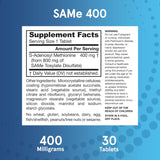 Jarrow Formulas SAM-e 400-N101 Nutrition