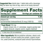 MegaFood Vitamin D3 1000 IU (25 mcg)-N101 Nutrition