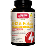 Jarrow Formulas Methyl B-12 & Methyl Folate Lemon-N101 Nutrition