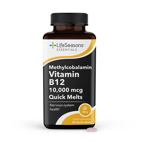 LifeSeasons Vitamin B12 Quick Melts 10,000 mcg-N101 Nutrition