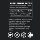 LifeSeasons Vitamin D3 Quick Melts 25 mcg (1000 IU)-N101 Nutrition