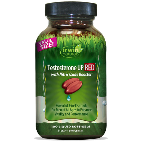 Irwin Naturals Testosterone UP RED with Nitric Oxide Booster VALUE SIZE