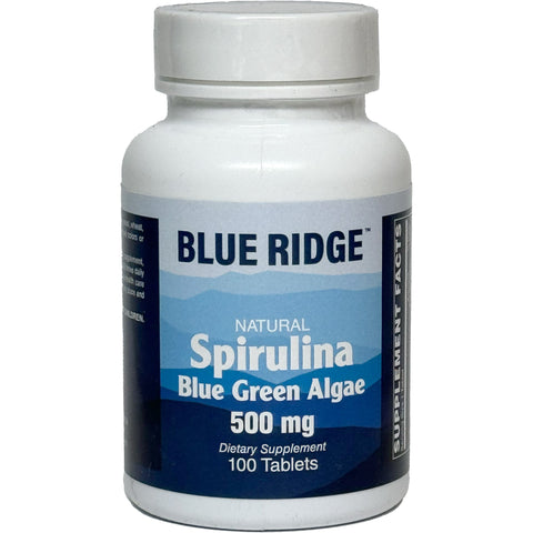 Blue Ridge Spirulina Blue Green Algae 500 mg-N101 Nutrition