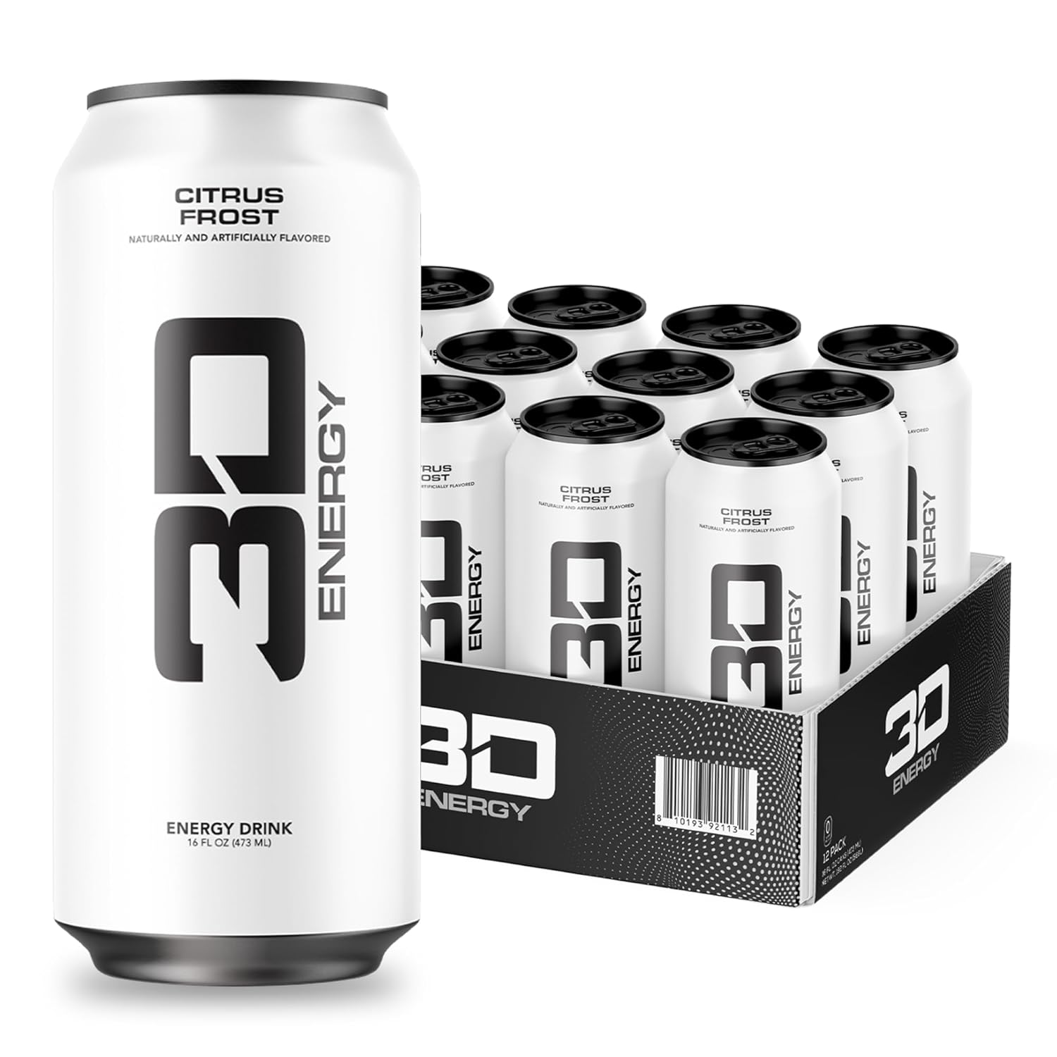 3D Energy Drink-Case (12 cans)-Citrus Frost-N101 Nutrition