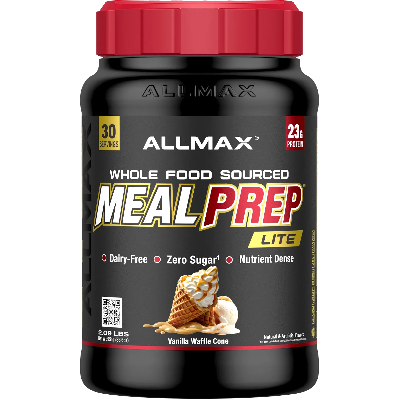 ALLMAX MealPrep Lite-30 servings-Vanilla Waffle Cone-N101 Nutrition