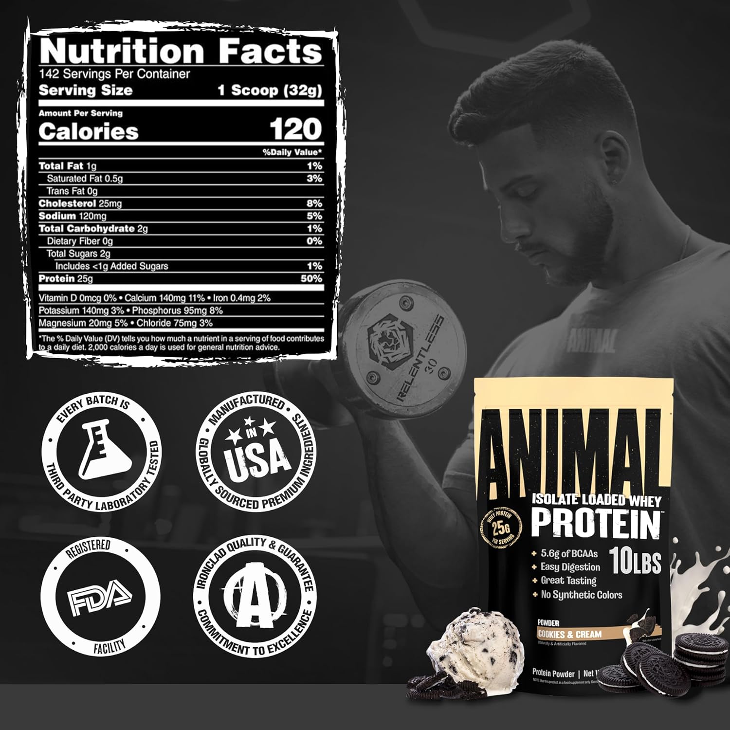 Animal Isolate Loaded Whey Protein-N101 Nutrition