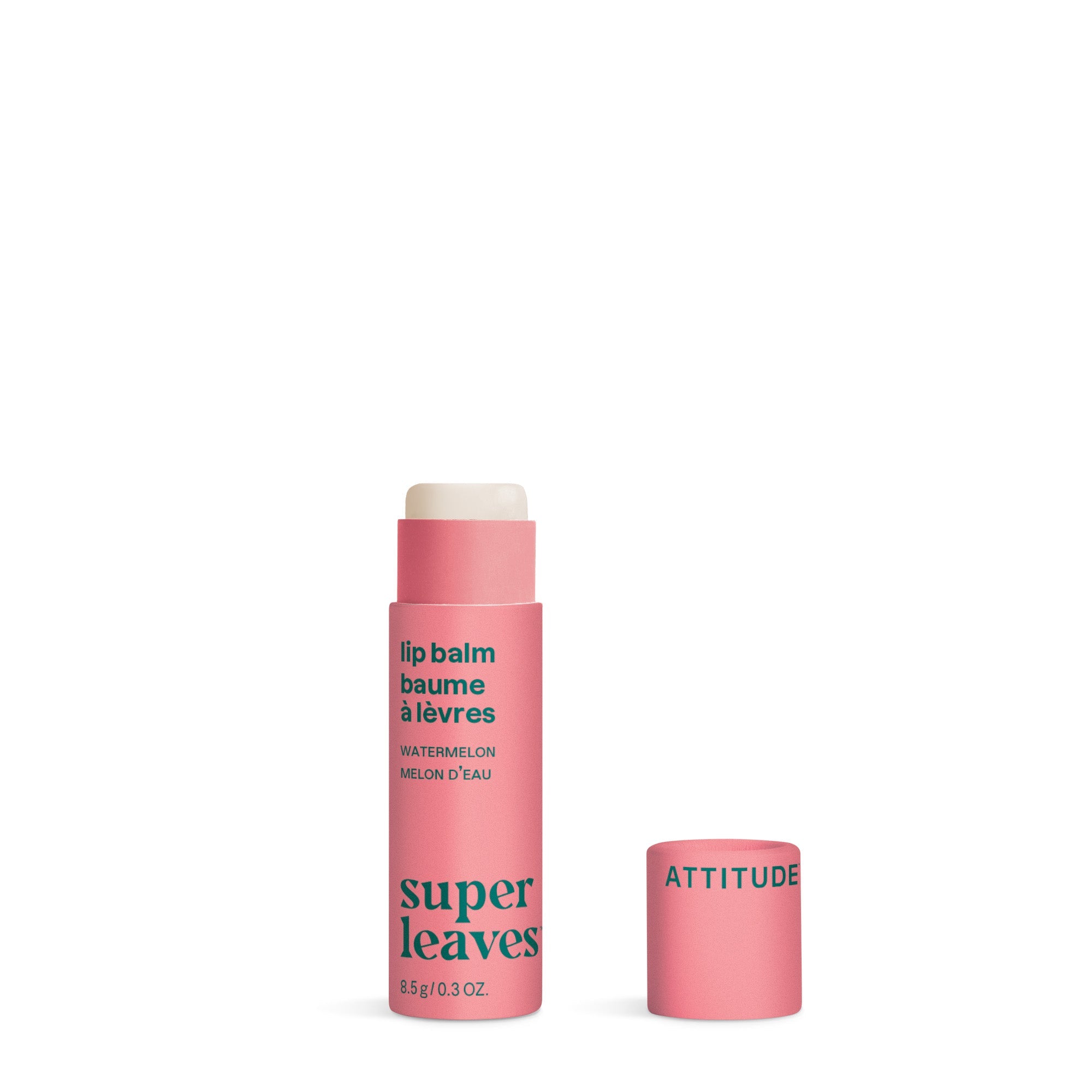ATTITUDE super leaves™ Lip Balm-8.5 g (0.3 oz)-Watermelon-N101 Nutrition