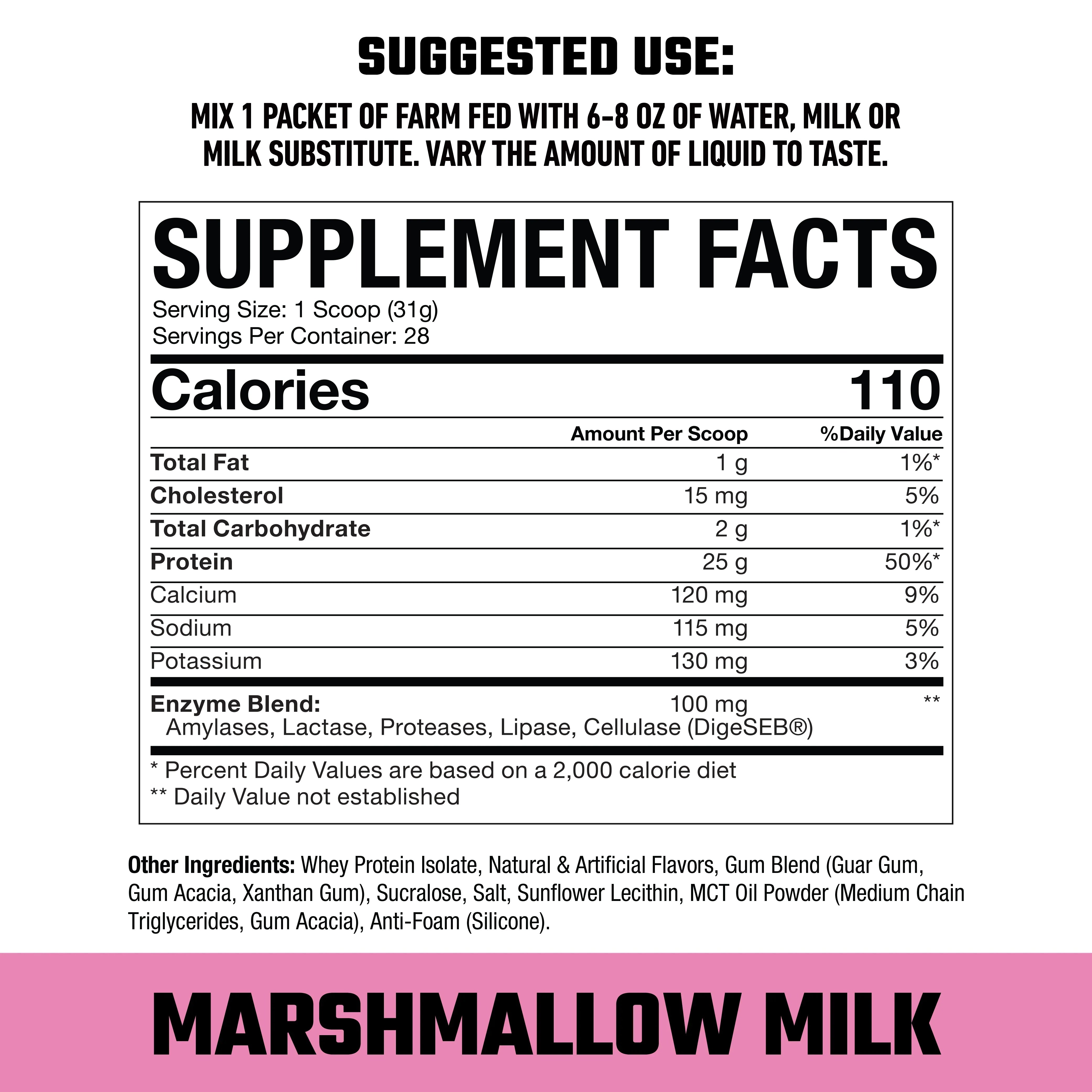 Axe & Sledge FARM FED 100% Whey Protein Isolate-N101 Nutrition