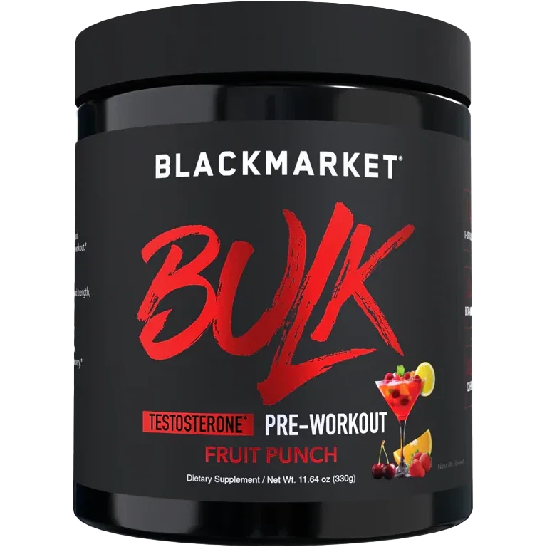BlackMarket BULK-30 servings-Fruit Punch-N101 Nutrition