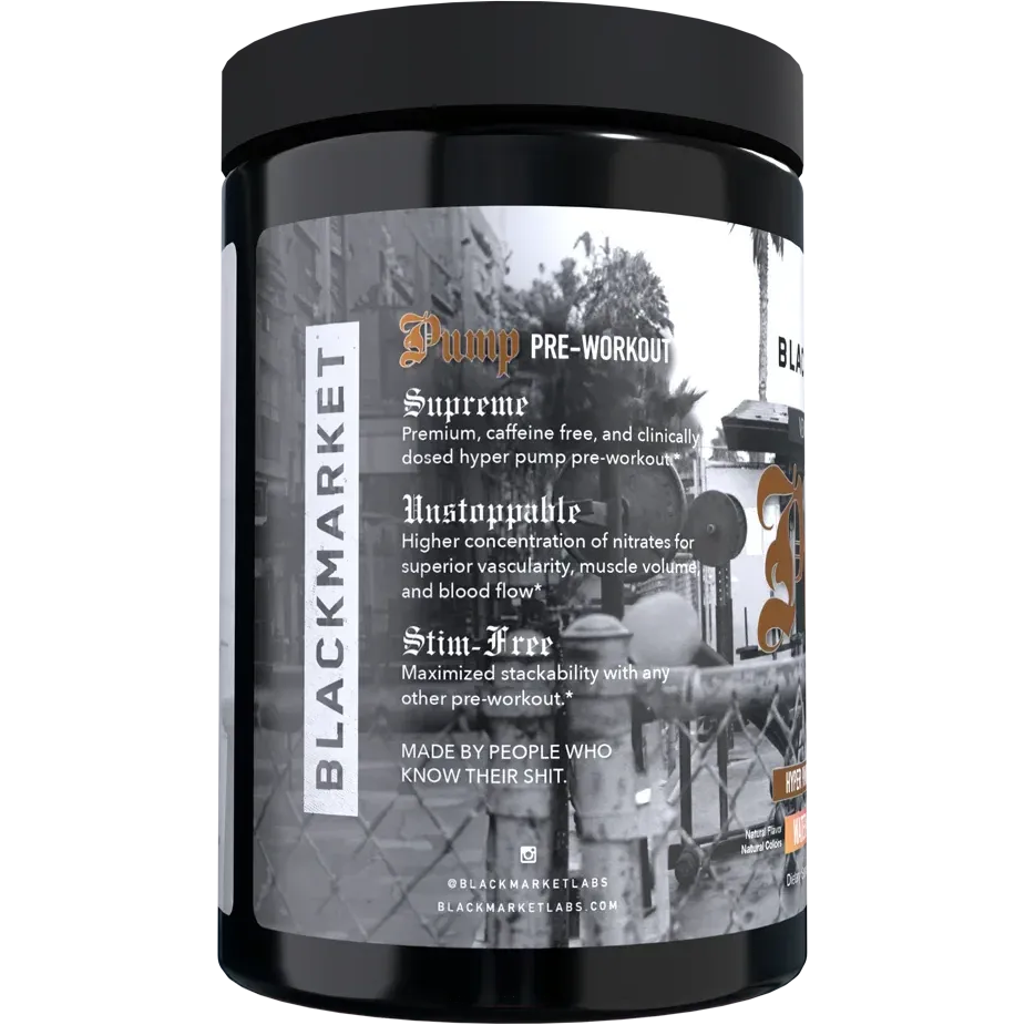 BlackMarket PUMP Pre-Workout-N101 Nutrition