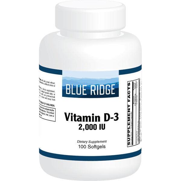 Blue Ridge Vitamin D-3 2,000 IU-N101 Nutrition