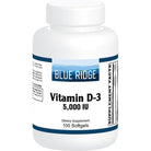 Blue Ridge Vitamin D-3 5,000 IU-N101 Nutrition