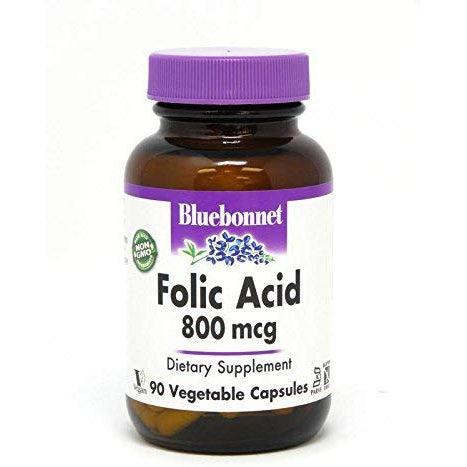 Bluebonnet Folic Acid 800 mcg-N101 Nutrition