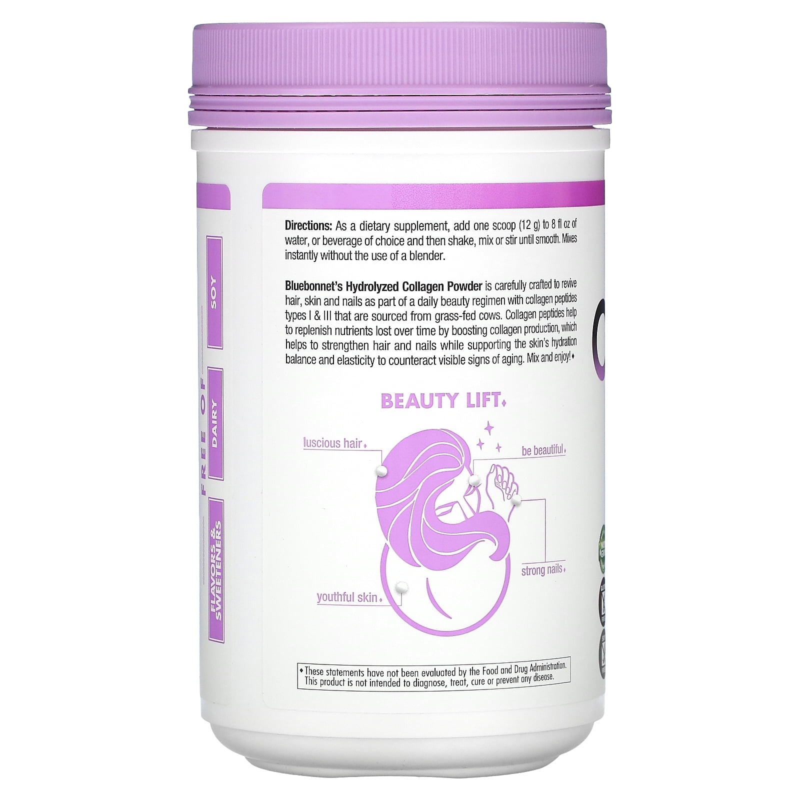 Bluebonnet Hydrolyzed Collagen Powder-N101 Nutrition