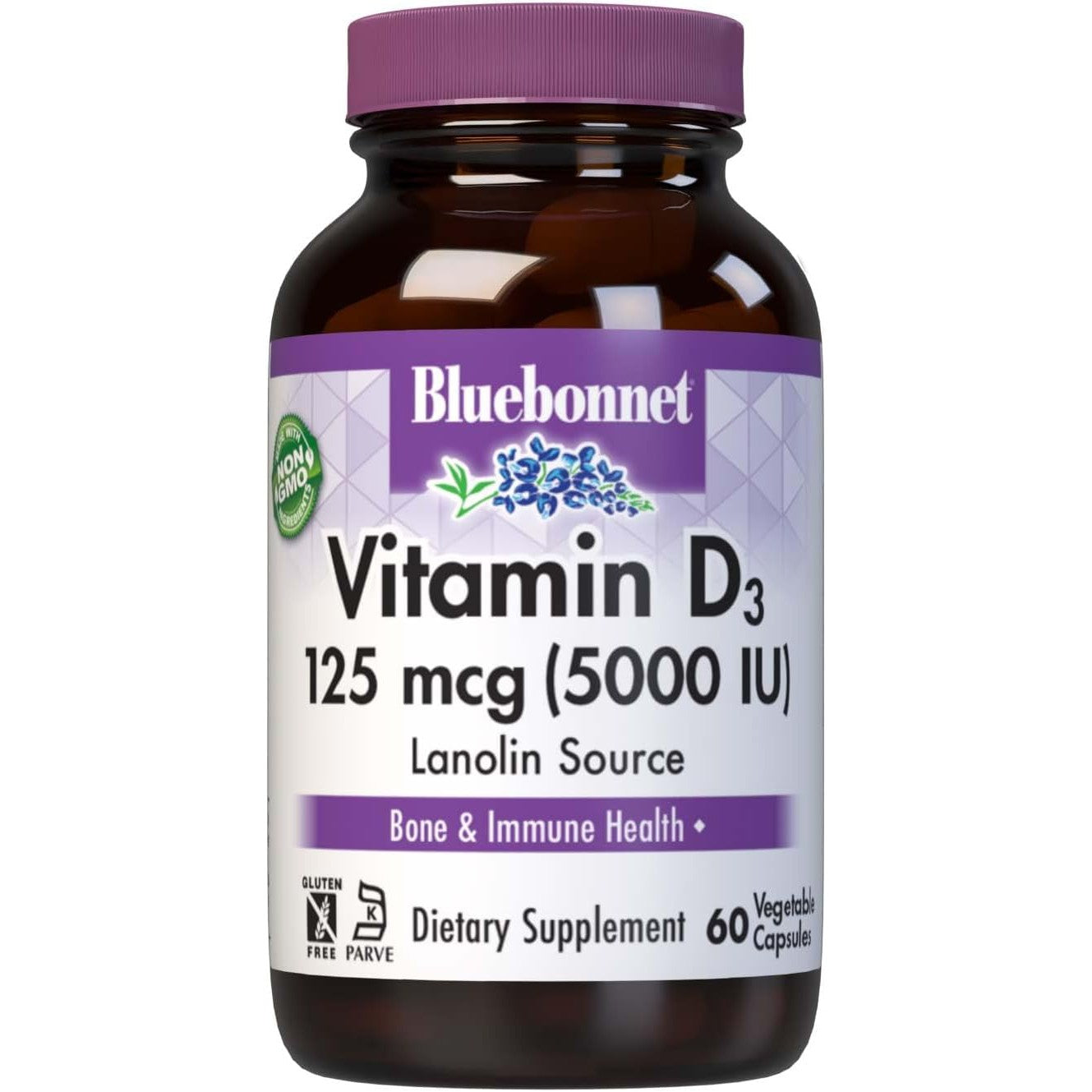 Bluebonnet Vitamin D3 5000 IU-N101 Nutrition