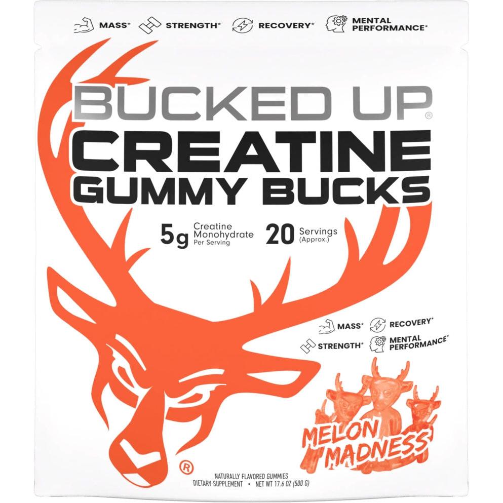 Bucked Up Creatine Gummy Bucks (New & Improved)-20 servings-Melon Madness-N101 Nutrition