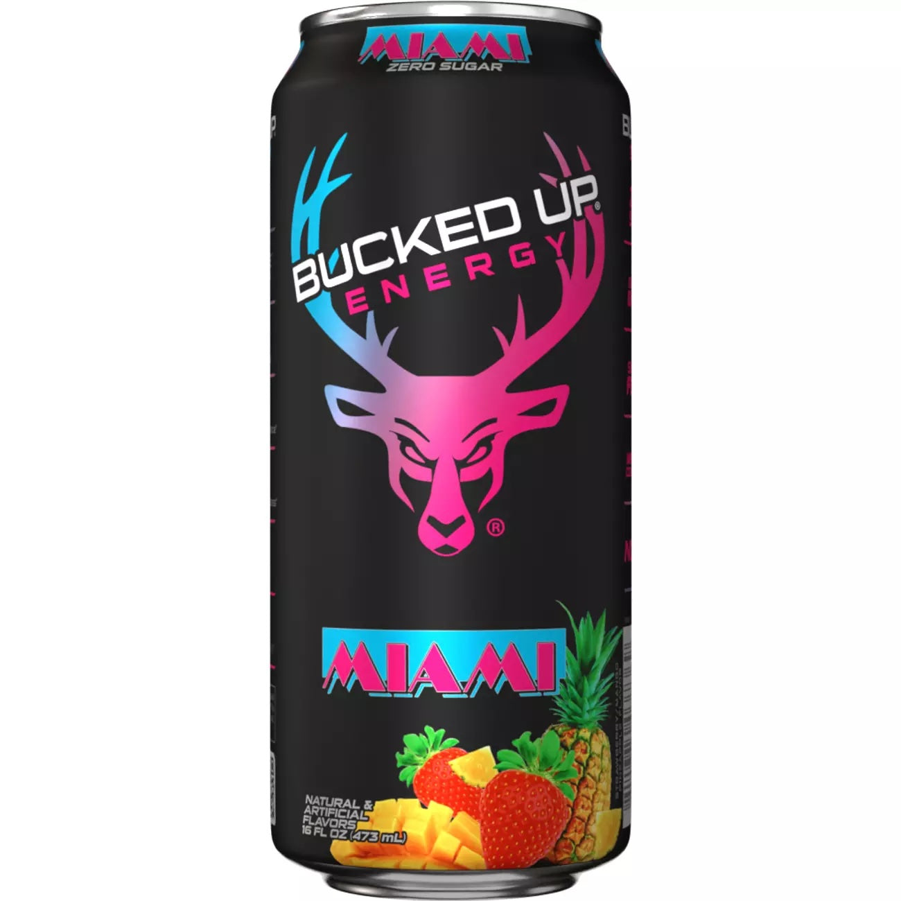 Bucked Up Energy RTD-Can (16 fl oz)-Miami (Strawberry/Mango/Pineapple)-N101 Nutrition