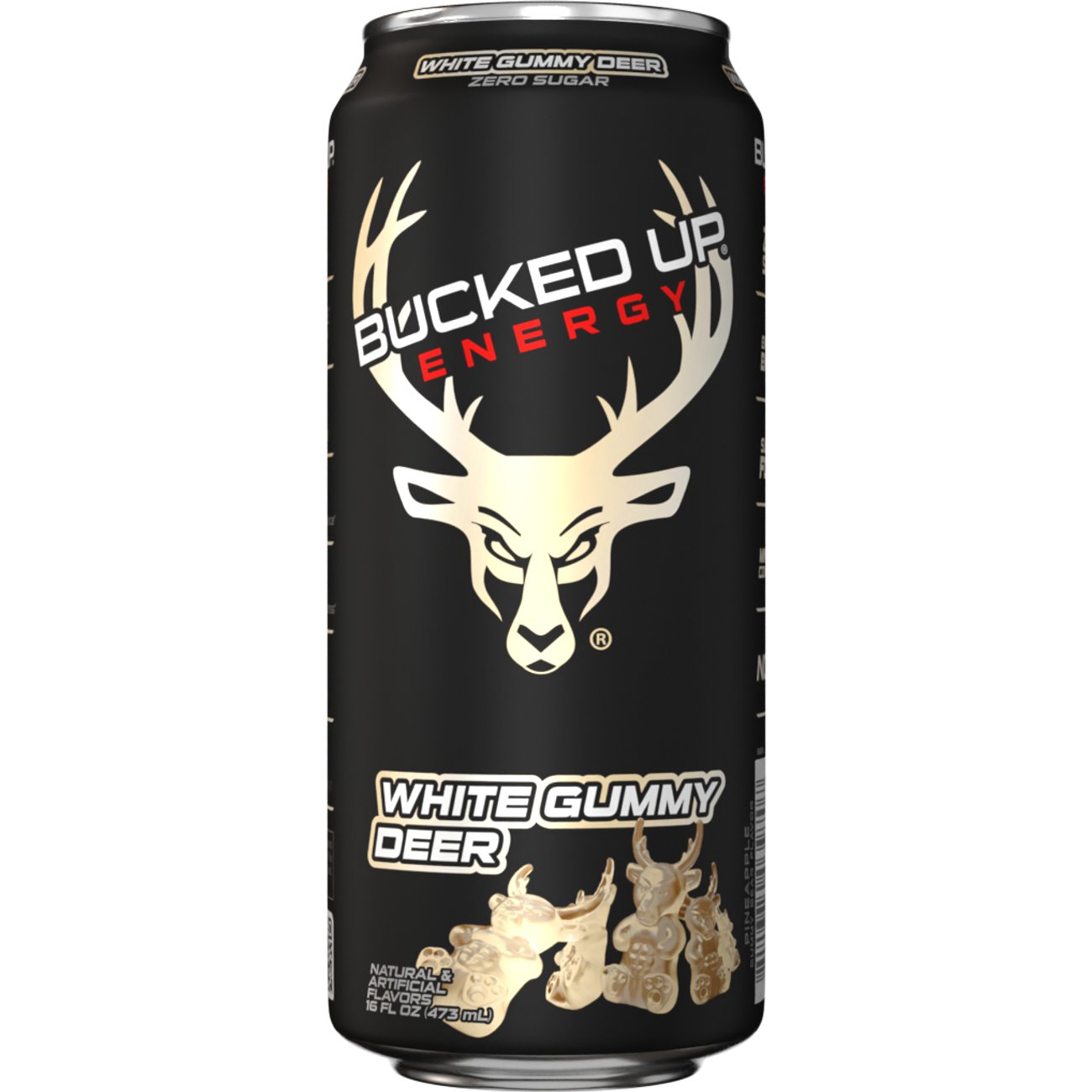 Bucked Up Energy RTD-Can (16 fl oz)-White Gummy Deer-N101 Nutrition