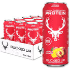 Bucked Up Lightly Carbonated Protein RTD-Case (12 cans)-Peach Mango-N101 Nutrition