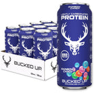 Bucked Up Lightly Carbonated Protein RTD-Case (12 cans)-Rainbow Candy-N101 Nutrition