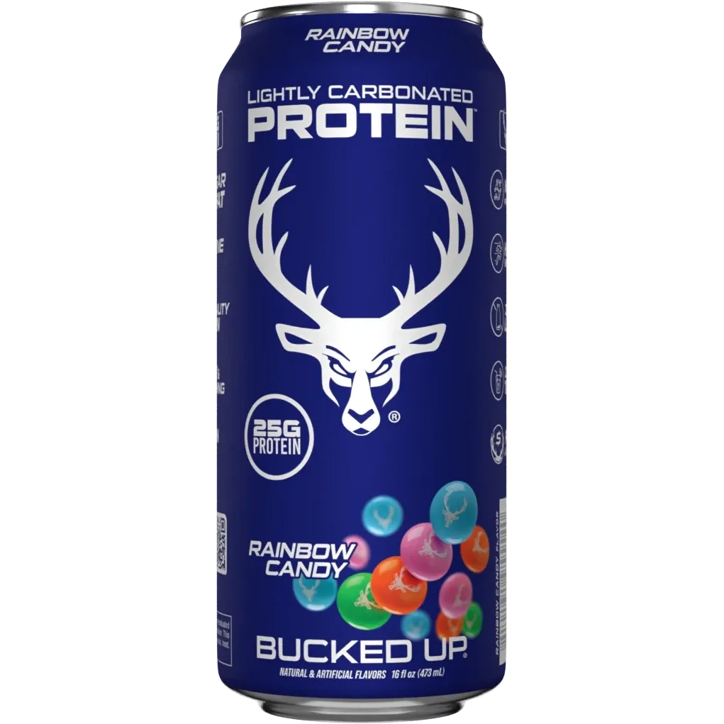 Bucked Up Lightly Carbonated Protein RTD-Single Can (16 fl oz)-Rainbow Candy-N101 Nutrition