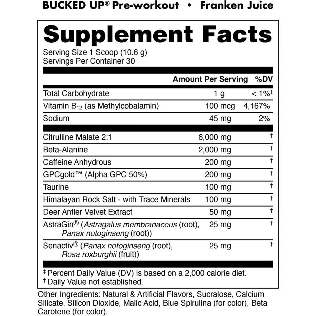 Bucked Up Pre-Workout-N101 Nutrition