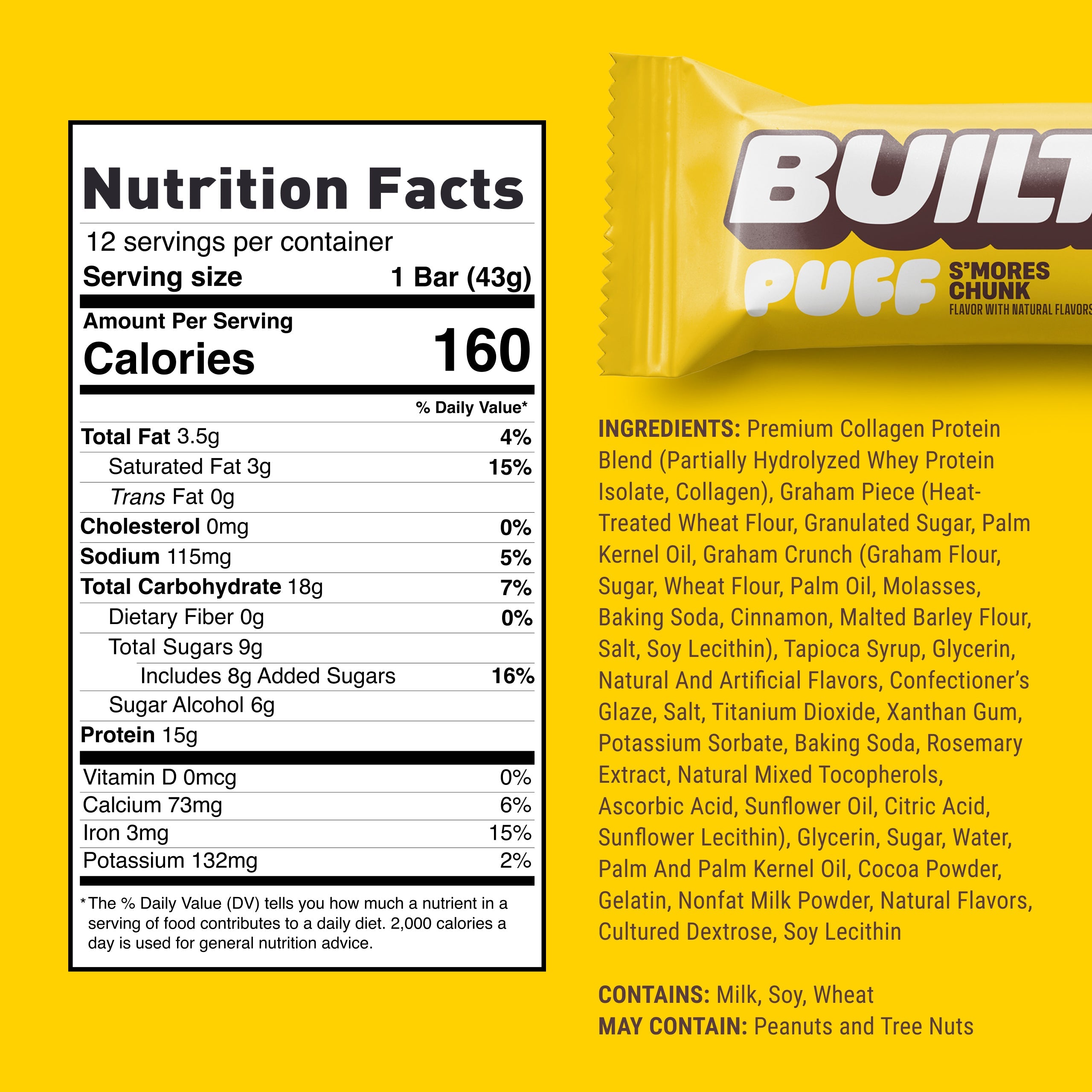 BUILT Puff Bar-N101 Nutrition