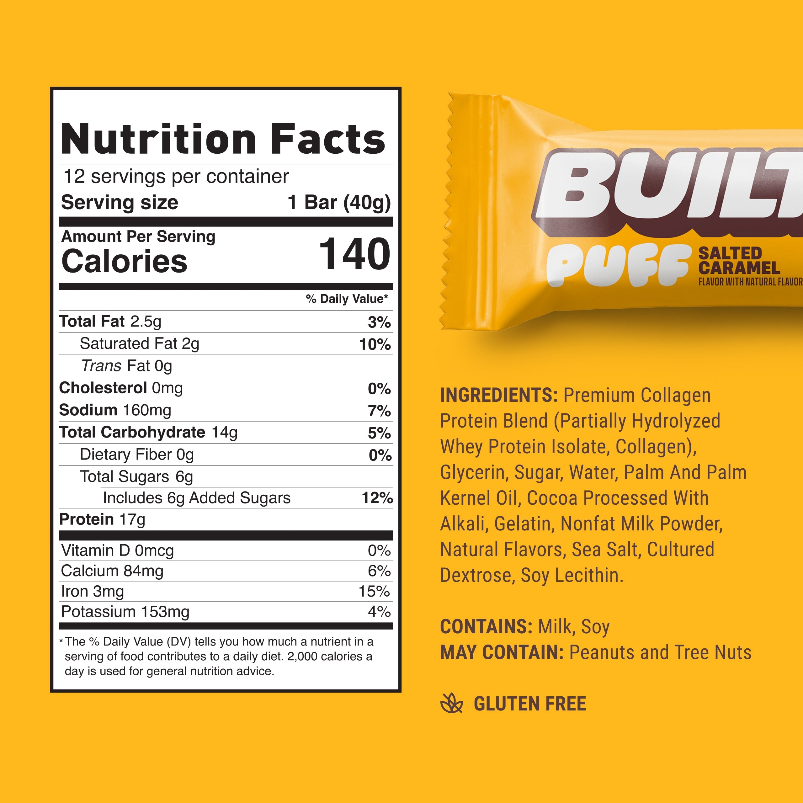 BUILT Puff Bar-N101 Nutrition