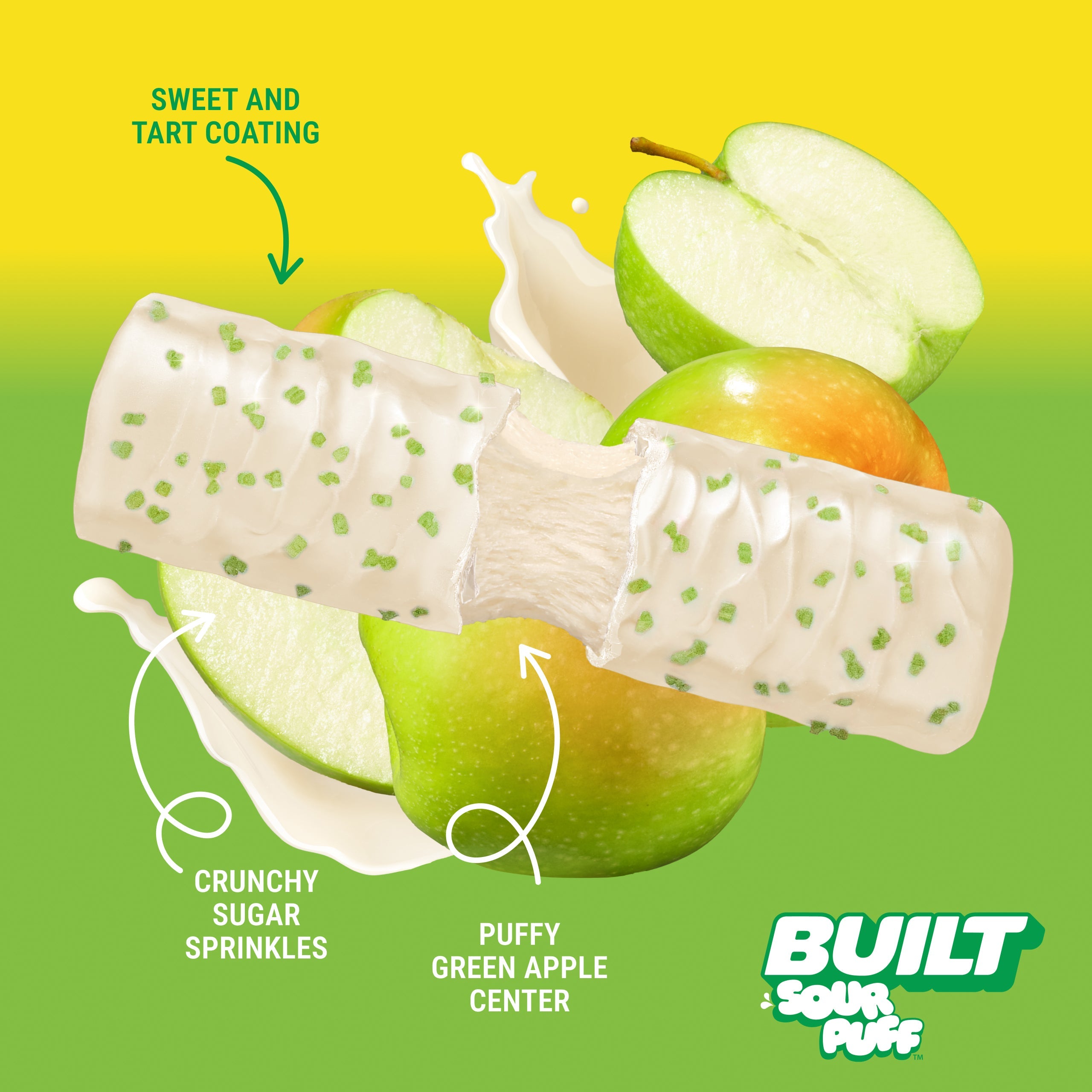 BUILT Sour Puff Bar-N101 Nutrition